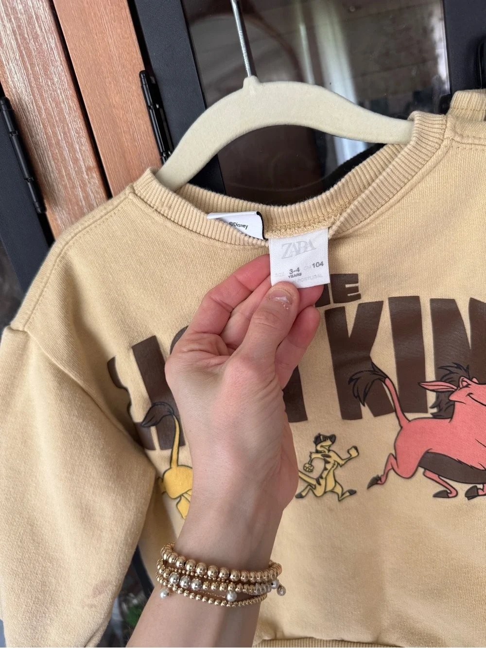 Zara Kids x Disney Lion King simba set toddler boy joggers crewneck pullover